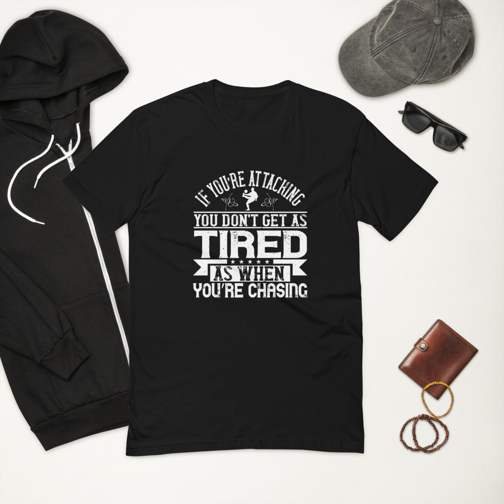 Attack don't Chase Soccer Men T-Shirt | EMENEVO
