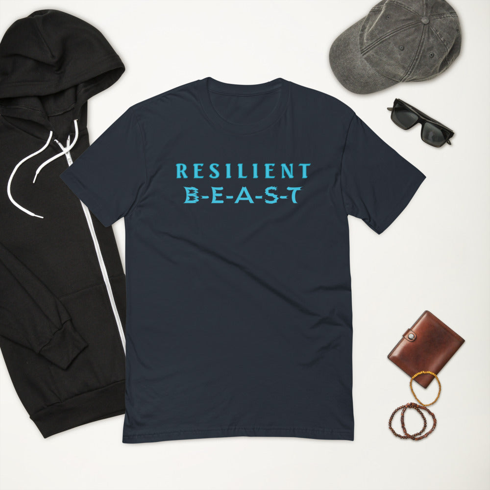 Resilient Beast Blue Men T-Shirt | EMENEVO