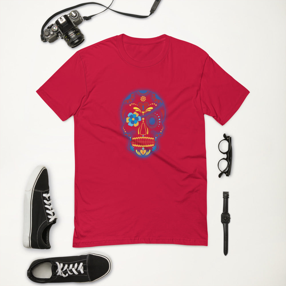 Flower Patch Skull Men T-Shirt | EMENEVO