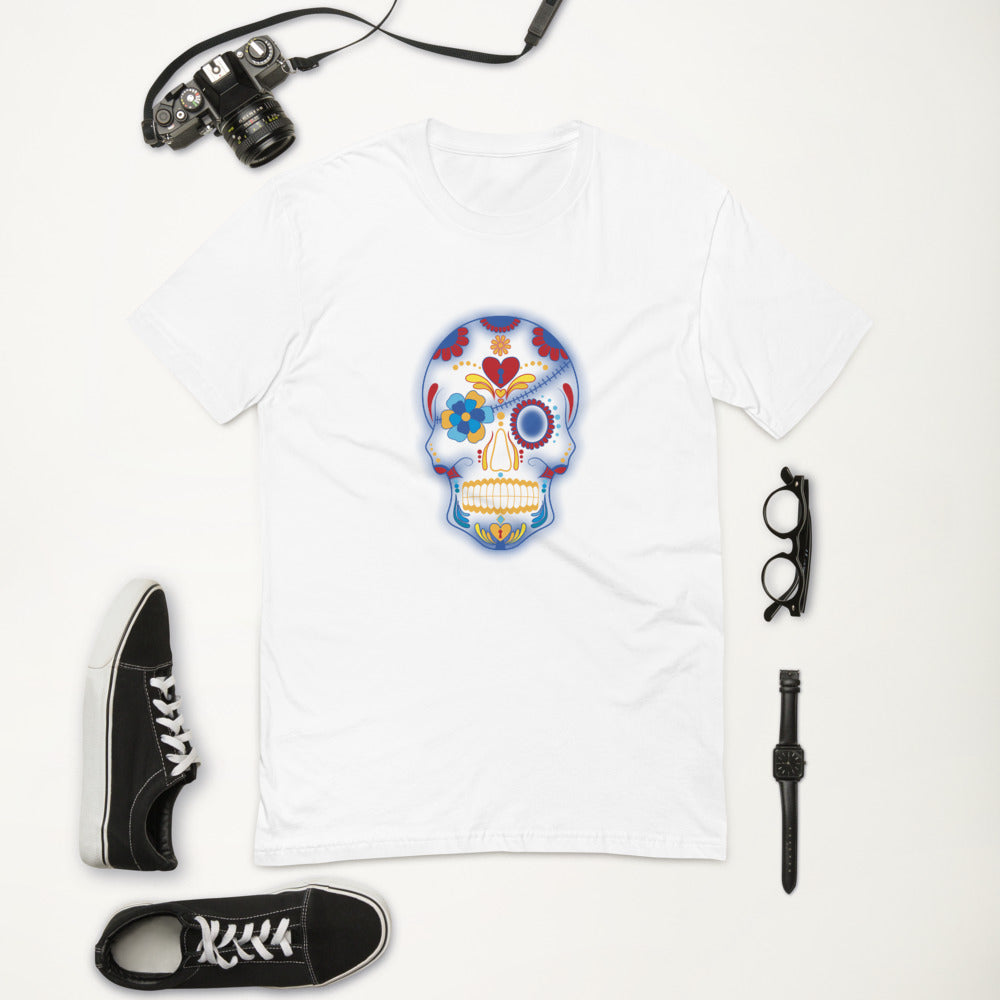 Flower Patch Skull Men T-Shirt | EMENEVO
