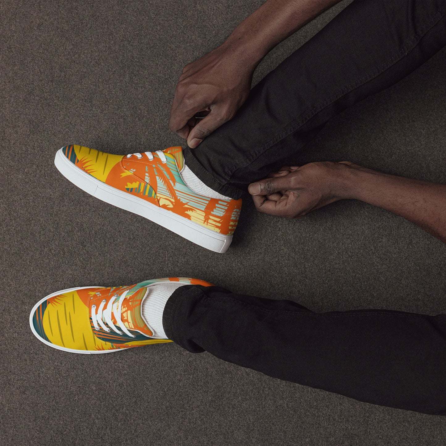 Cali Orange Men’s Artisan Shoes | EMENEVO