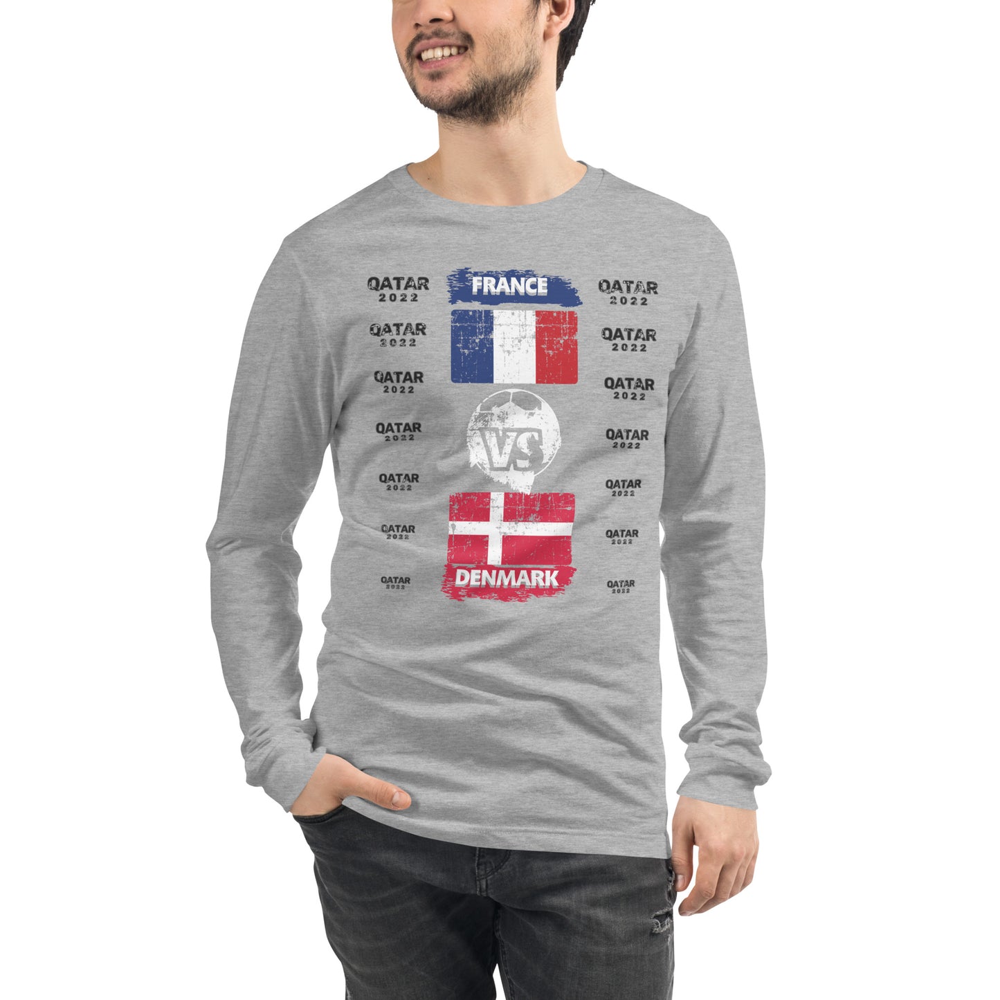Qatar 2022 France Vs Denmark T-Shirt | EMENEVO