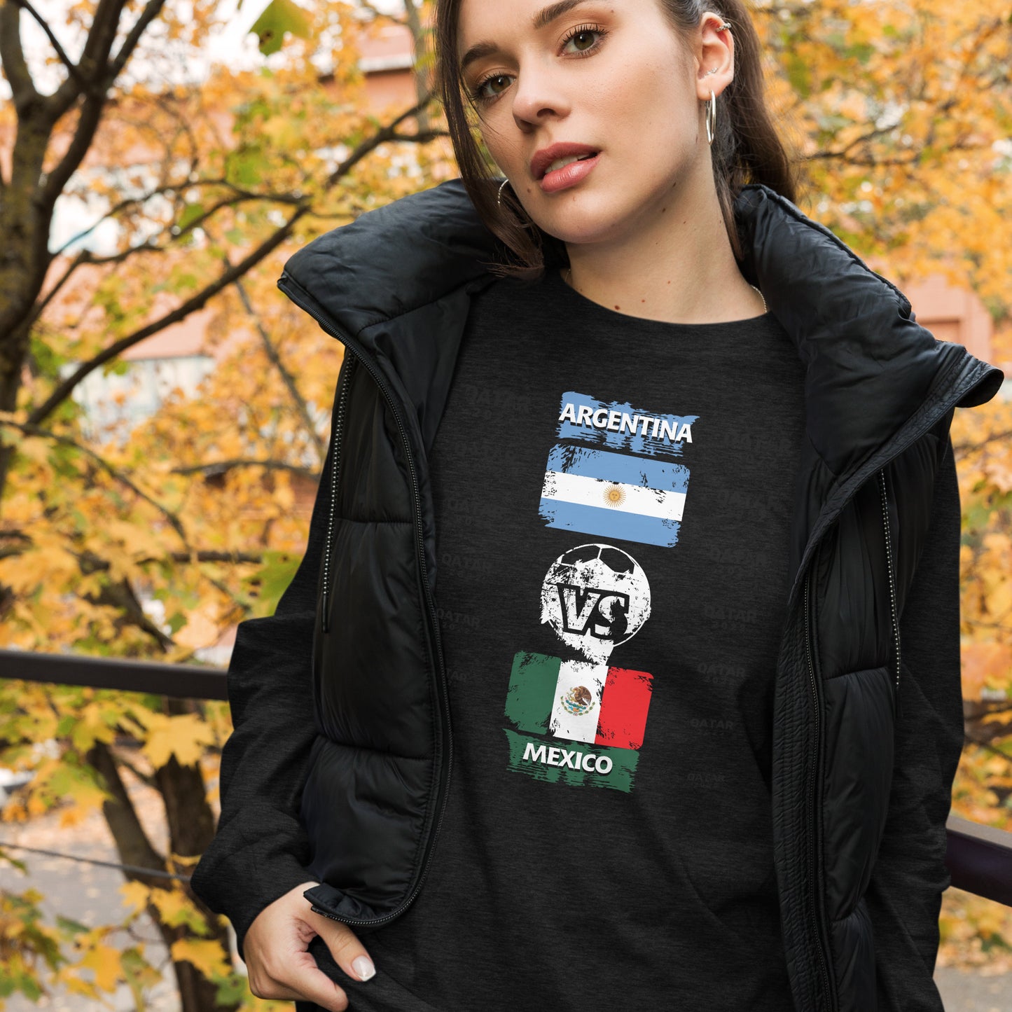 Qatar 2022 Argentina Vs Mexico T-Shirt | EMENEVO