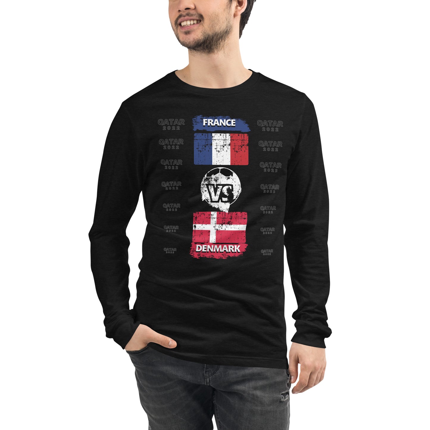Qatar 2022 France Vs Denmark T-Shirt | EMENEVO