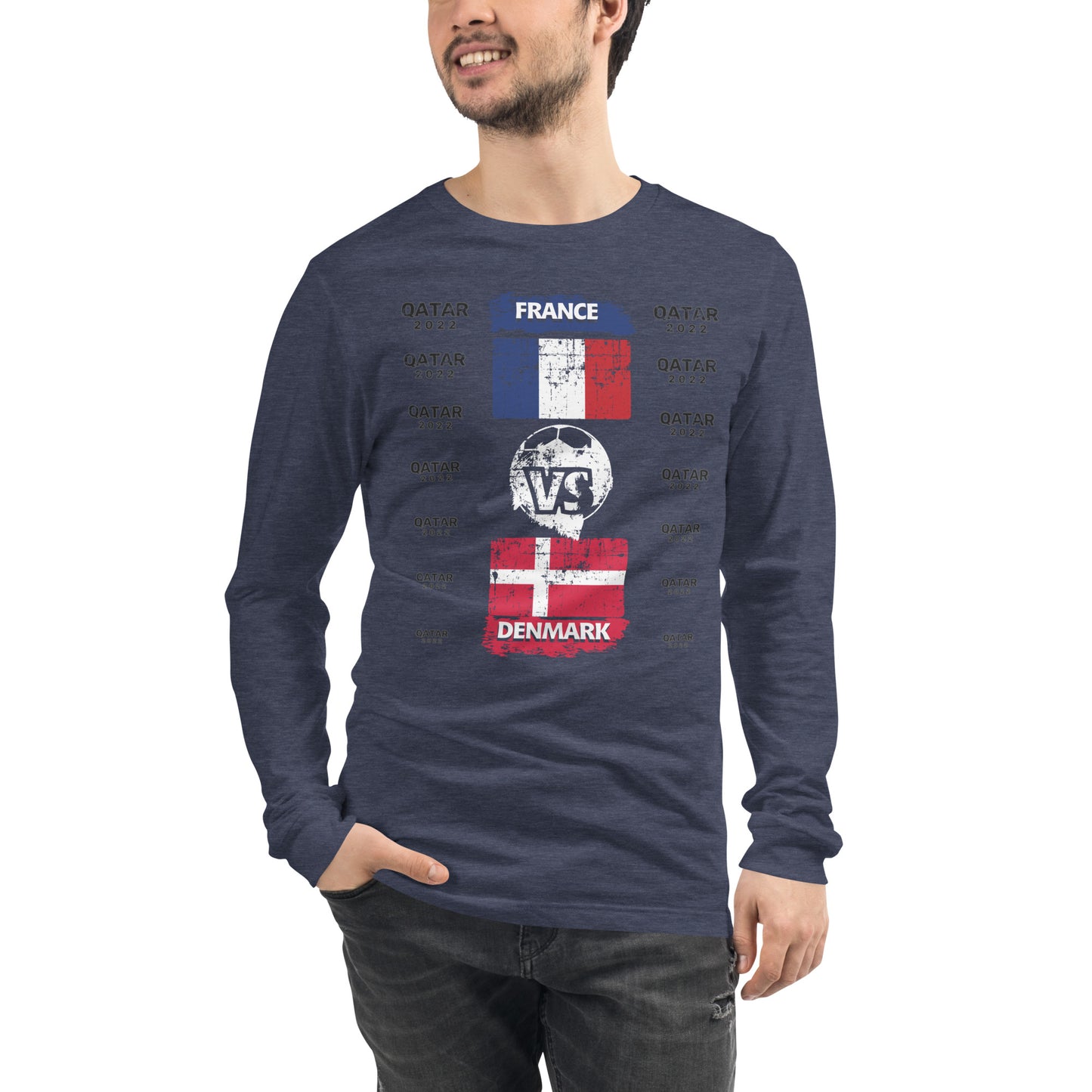 Qatar 2022 France Vs Denmark T-Shirt | EMENEVO