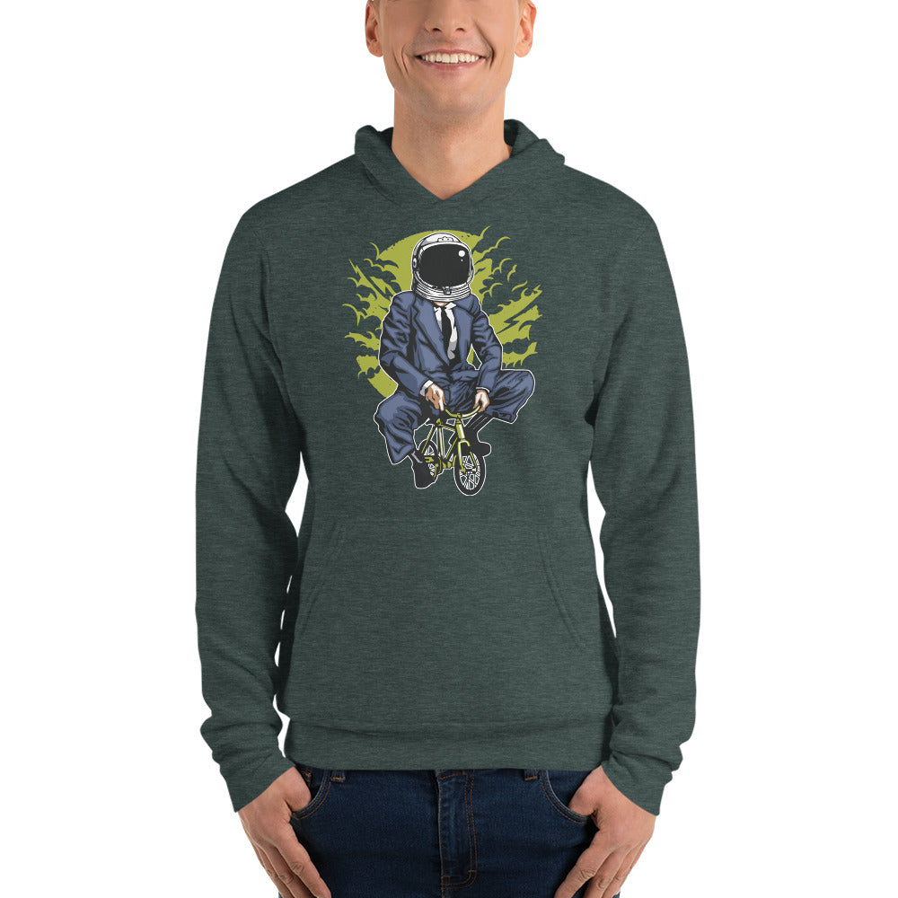Riding to Work Men Hoodie | EMENEVO