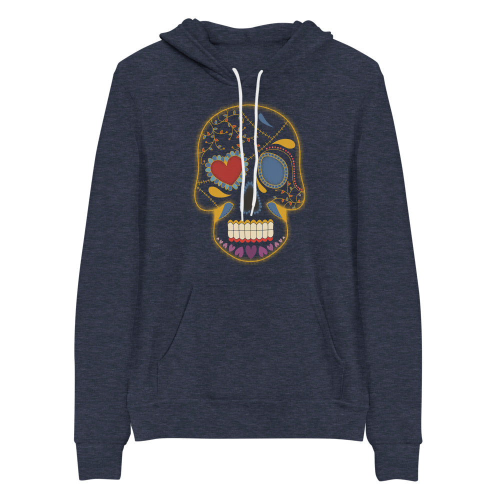 Heart Patch Skull Men Hoodie | EMENEVO