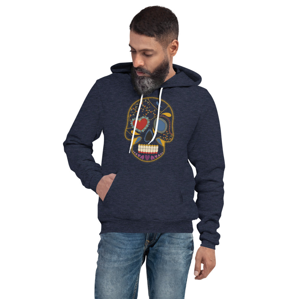 Heart Patch Skull Men Hoodie | EMENEVO