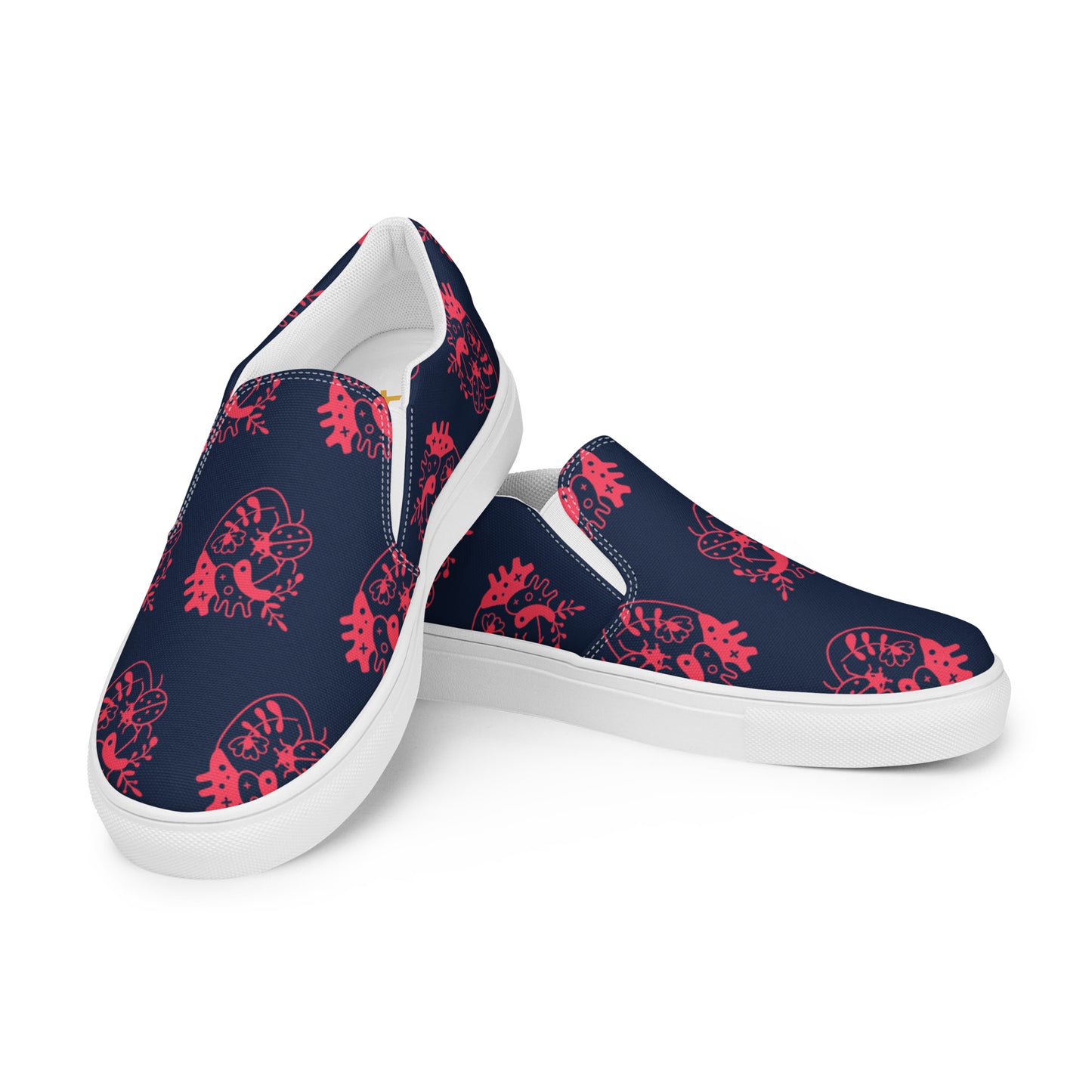 Bug Attack Navy Women’s Artisan Shoes | EMENEVO
