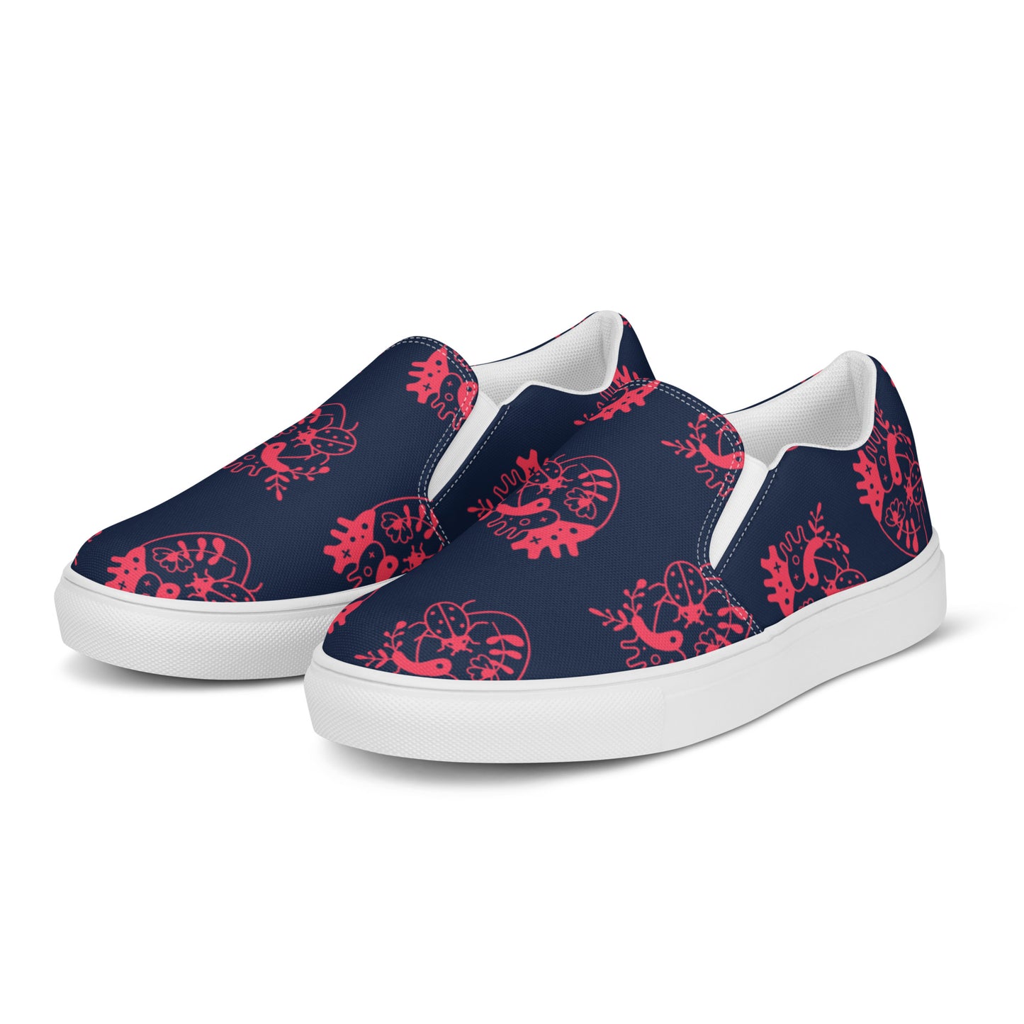Bug Attack Navy Women’s Artisan Shoes | EMENEVO