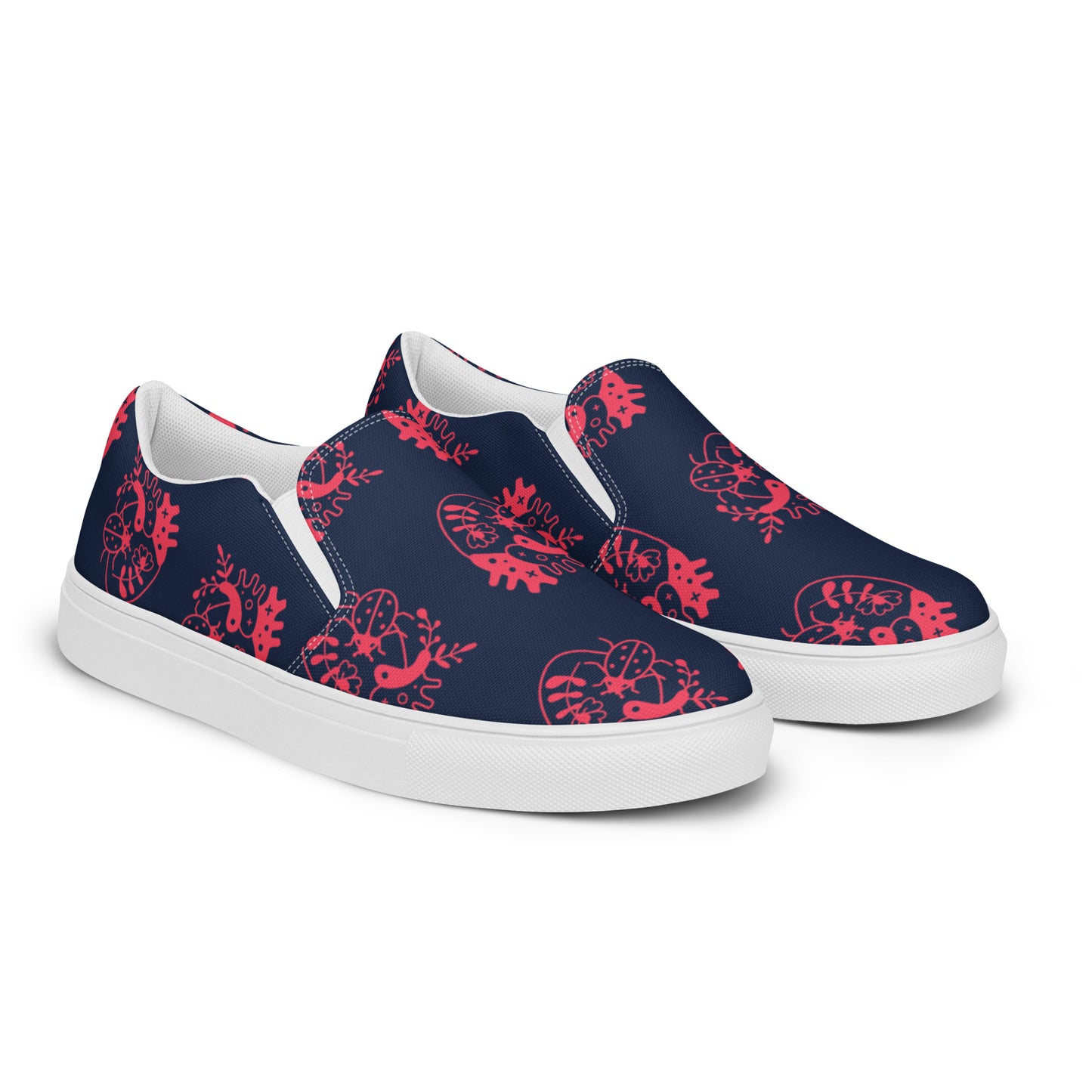 Bug Attack Navy Women’s Artisan Shoes | EMENEVO