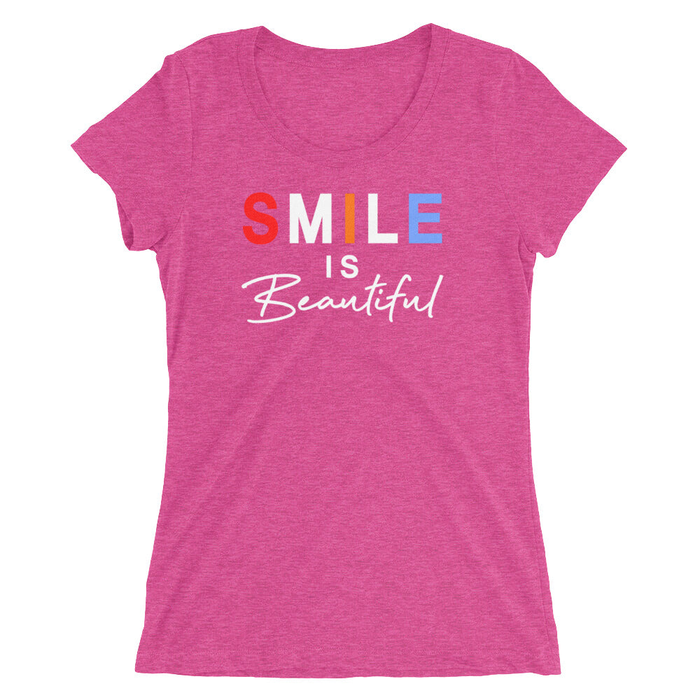 Smile is Beautiful Women T-Shirt | EMENEVO