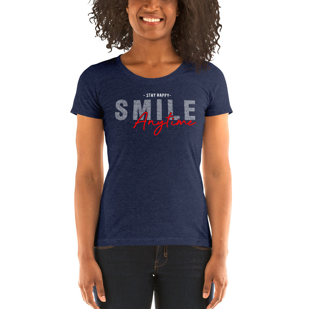 Smile Anytime Women T-Shirt | EMENEVO