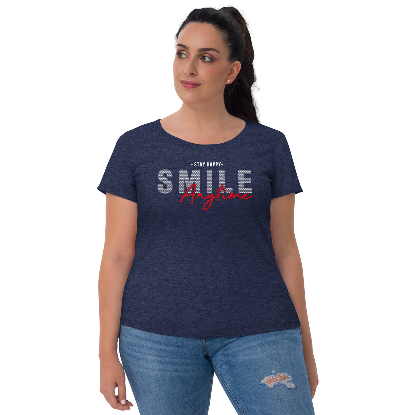 Smile Anytime Women T-Shirt | EMENEVO