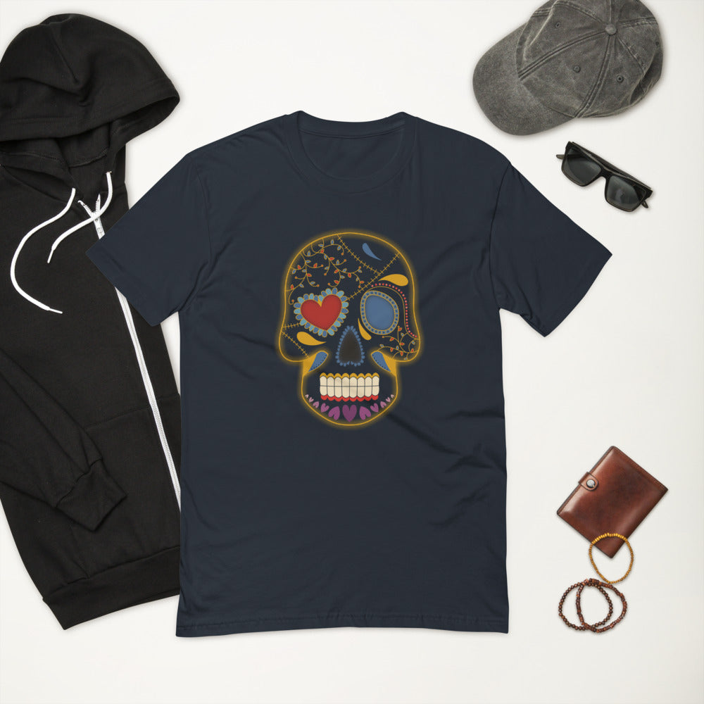 Heart Patch Skull Men T-Shirt | EMENEVO