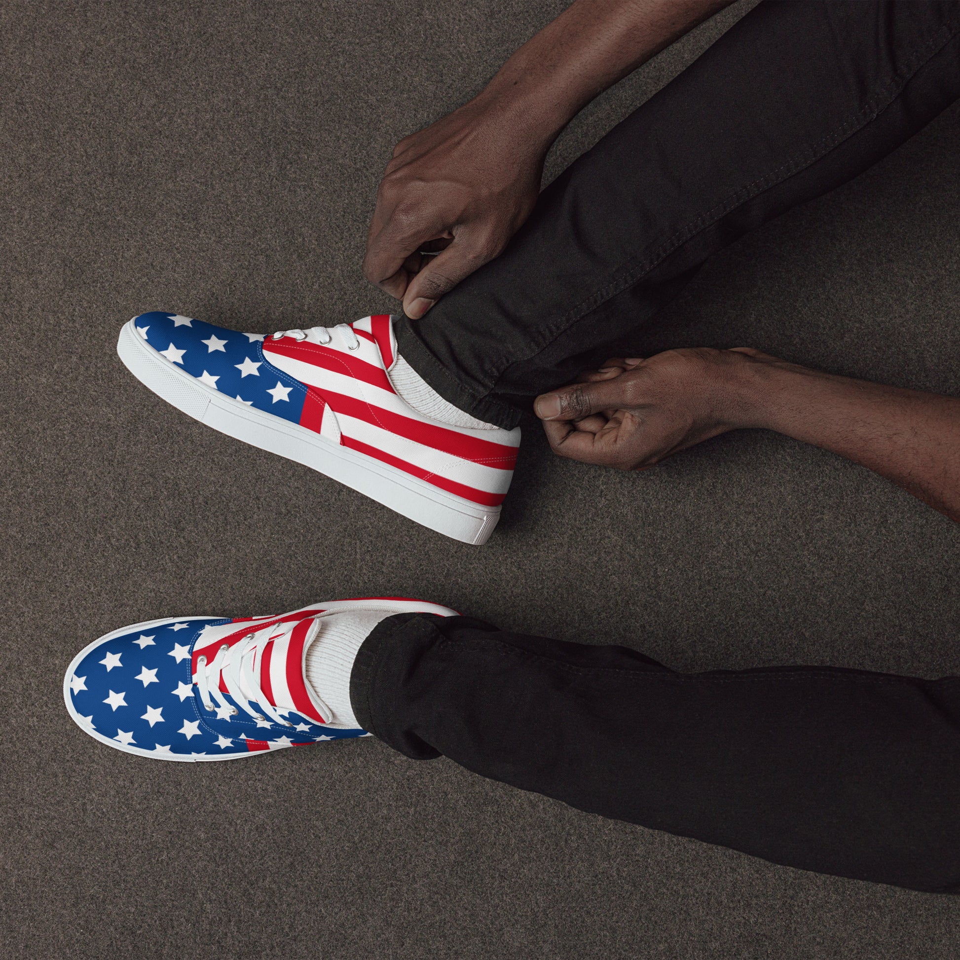 USA Flag Men’s Artisan Shoes | EMENEVO