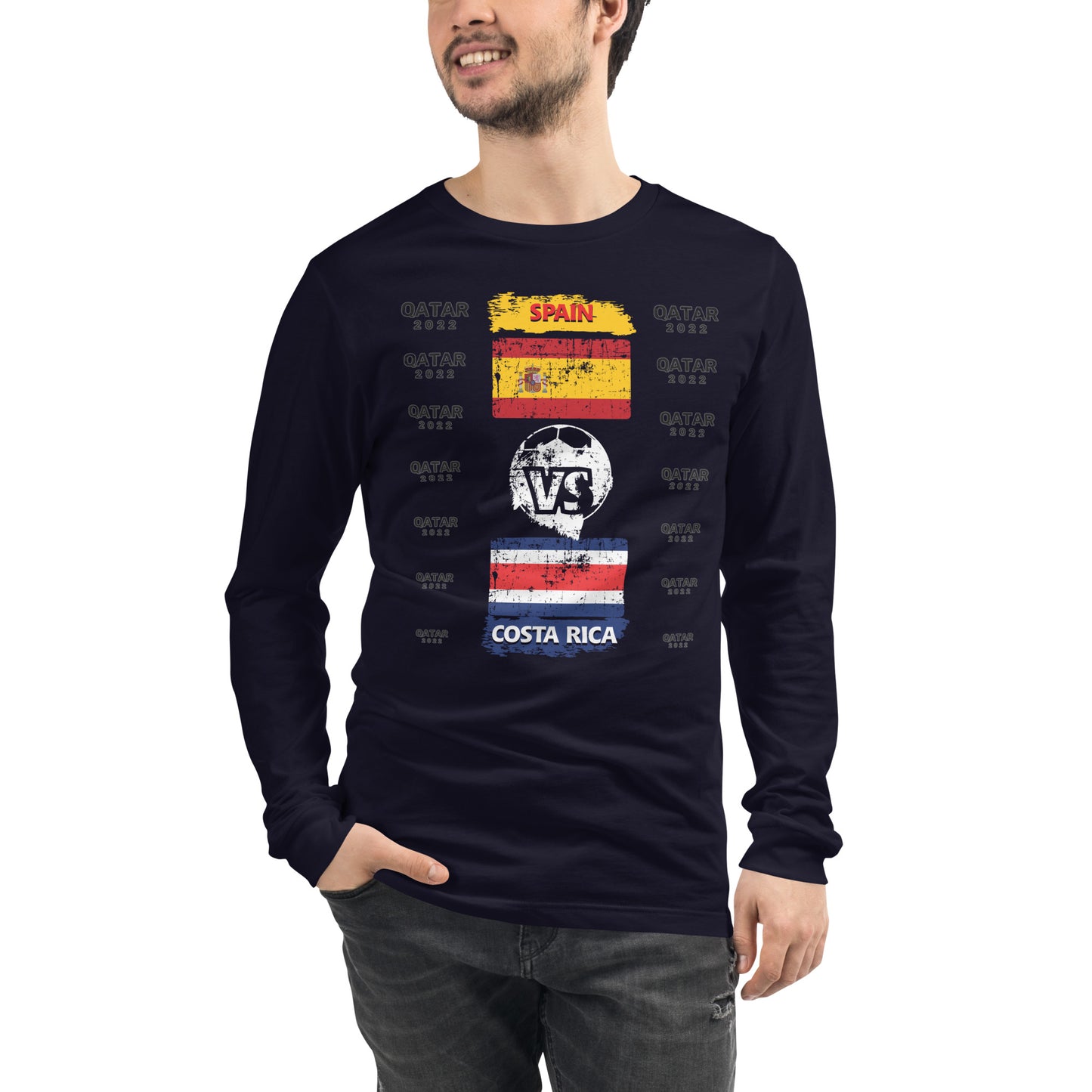 Qatar 2022 Spain Vs Costa Rica T-Shirt | EMENEVO