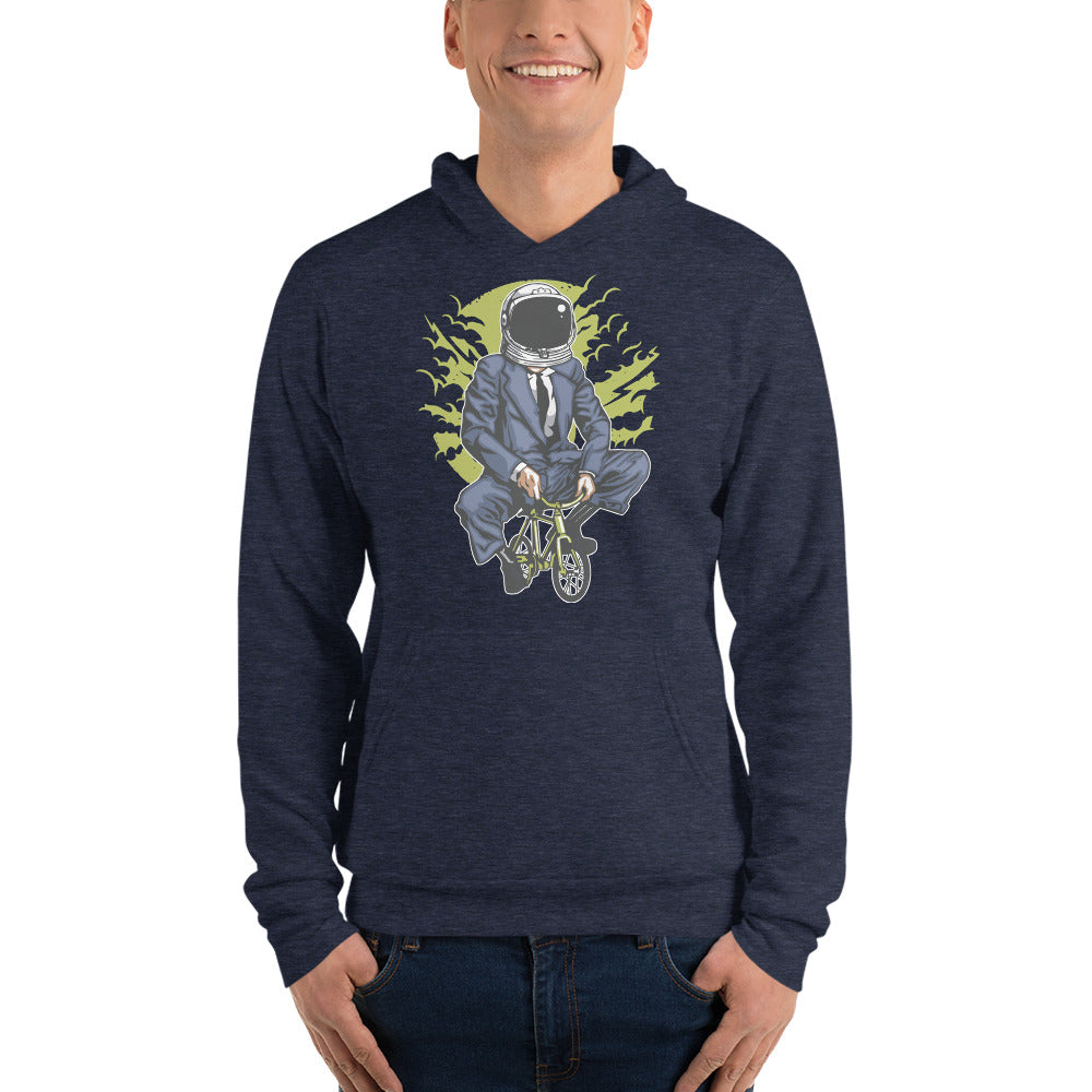 Riding to Work Men Hoodie | EMENEVO