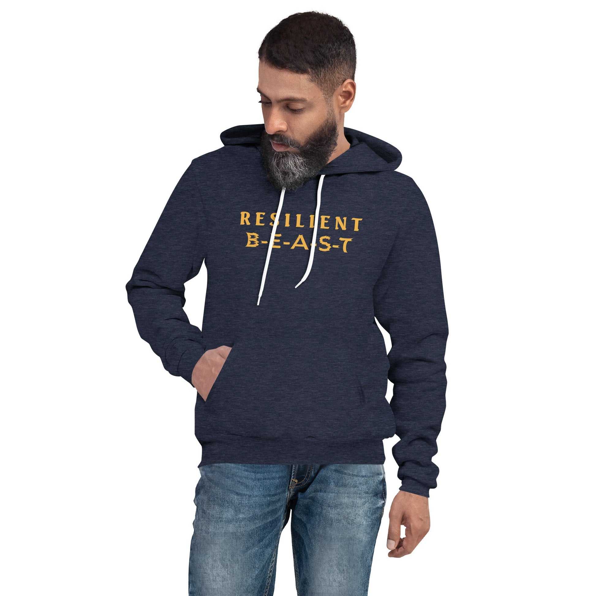 Resilient Beast Golden Men Hoodie | EMENEVO