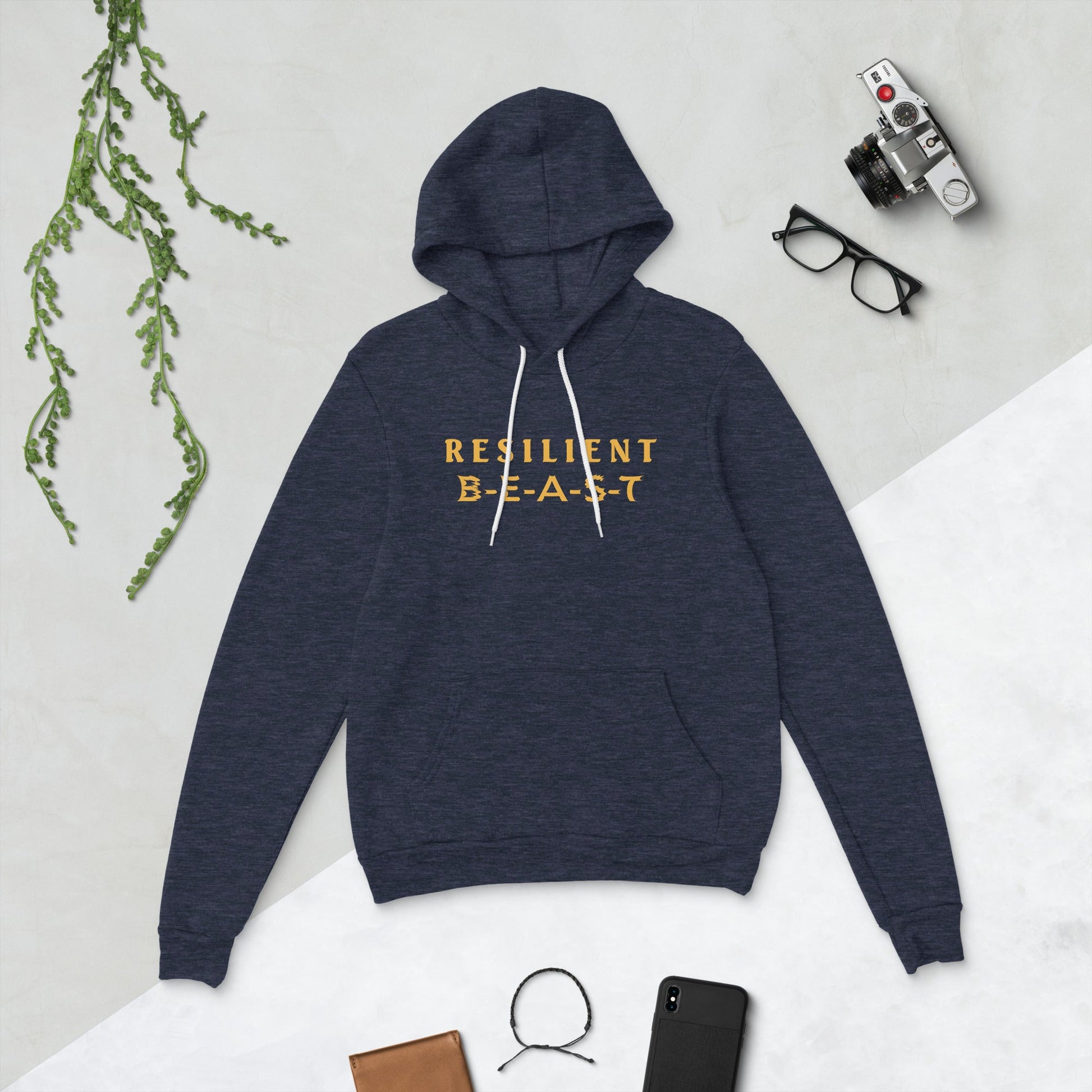 Resilient Beast Golden Men Hoodie | EMENEVO