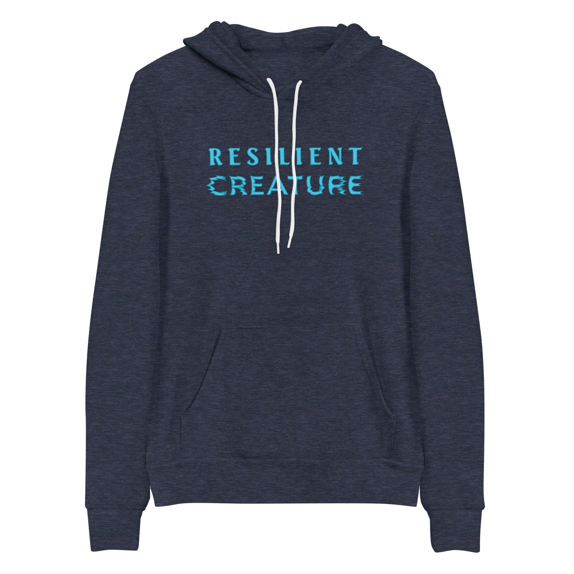 Resilient Creature Blue Men Hoodie | EMENEVO