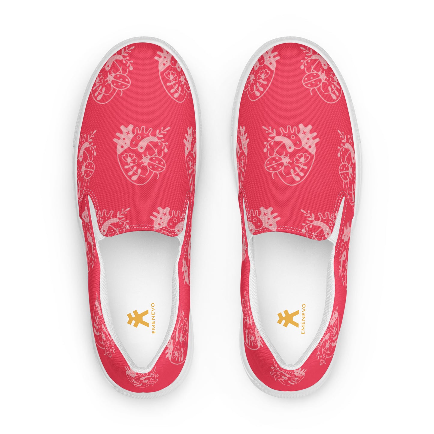 Bug Attack Red Women’s Artisan Shoes | EMENEVO