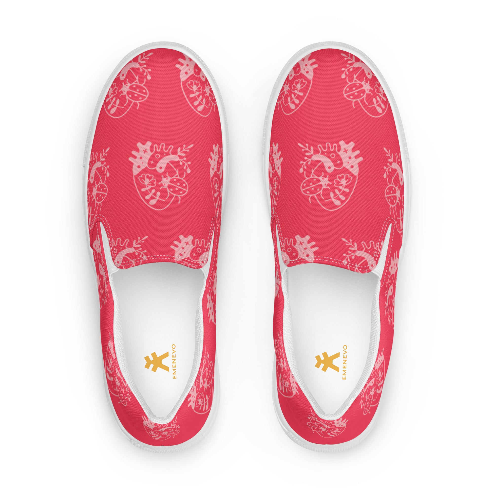 Bug Attack Red Women’s Artisan Shoes | EMENEVO