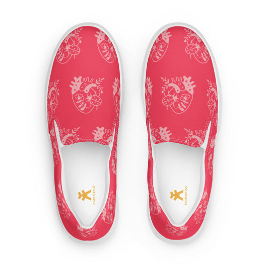 Bug Attack Red Women’s Artisan Shoes | EMENEVO