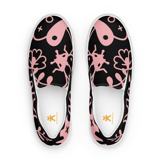 Splash Black Women’s Artisan Shoes | EMENEVO
