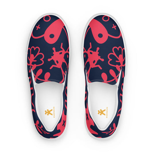 Splash Red Women’s Artisan Shoes | EMENEVO