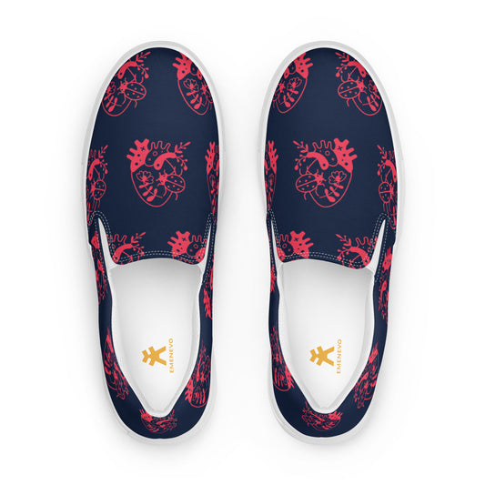 Bug Attack Navy Women’s Artisan Shoes | EMENEVO